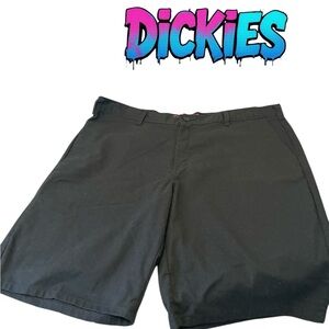 Dickies Men's Charcoal Flat Front Shorts